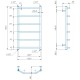 Полотенцесушитель водяной Mario INOX Трапеция 770x430/400 из полированной нержавеющей стали
