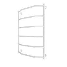 Полотенцесушитель водяной Mario INOX Трапеция 770x530/500 белый глянцевый из нержавеющей стали