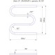 Полотенцесушитель водяной Mario INOX Змейка 30 530x500/500 из полированной нержавеющей стали