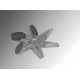Крыльчатка открытая вентилятора котла Atmos 150мм (S0141)