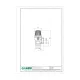 Предохранительный клапан Caleffi 312 312435 1/2″ НР x 1/2″ ВР, 3,5 бар, мембранный, до 110 °C