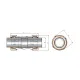 Зажимная муфта GEBO Quick QO 1 1/2" (DN40) двусторонняя для соединения стальных труб 47,9-51,5 мм