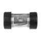 Зажимная муфта GEBO Quick QO 1/2" (DN15) двусторонняя для соединения стальных труб 19,7-21,8 мм